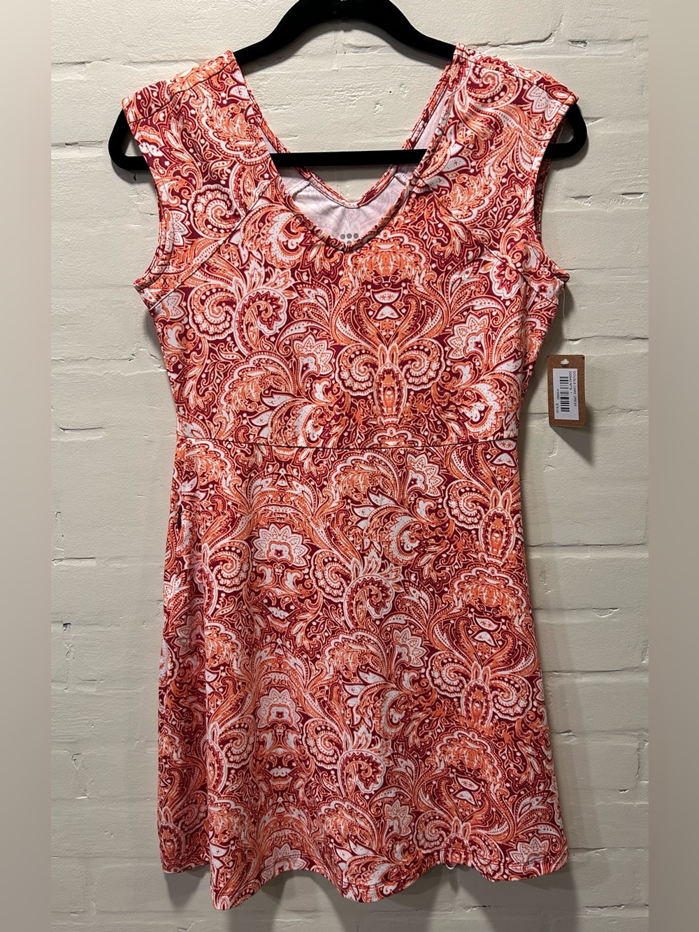 Title Nine Double Dare NWT Paisley Sleeveless Athletic Travel Dress Size S